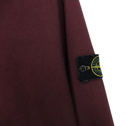 Stone Island AW 2020 Burgundy Cotton Sweatshirt Jumper