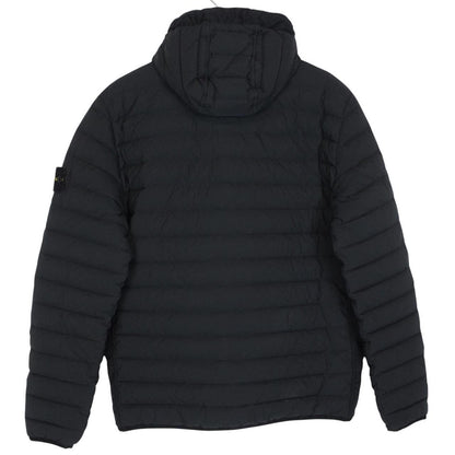 Stone Island AW 2020 Black Loom Woven Chambers Stretch Nylon TC Down Jacket
