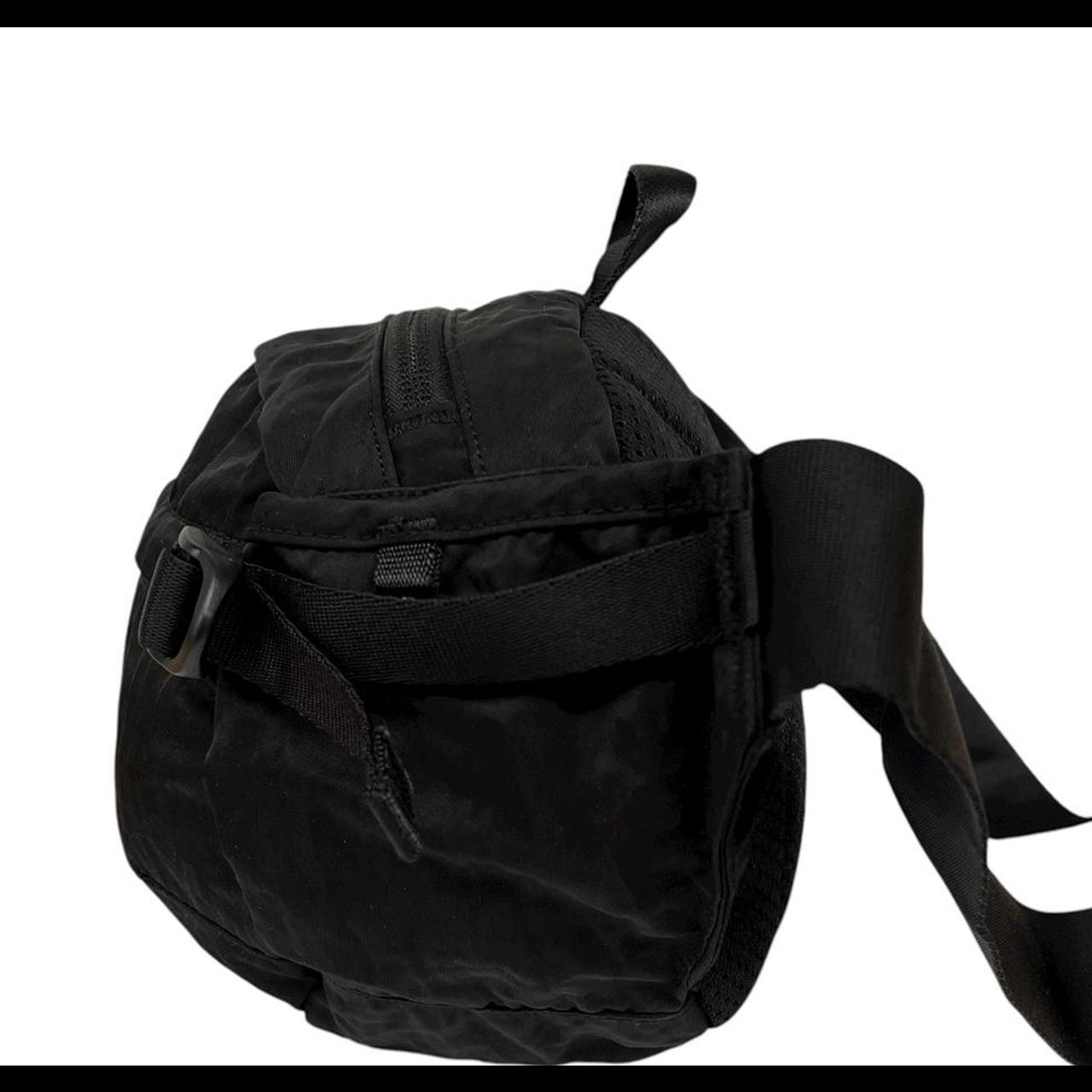 CP Company Black Nylon Lens Crossbody Bag