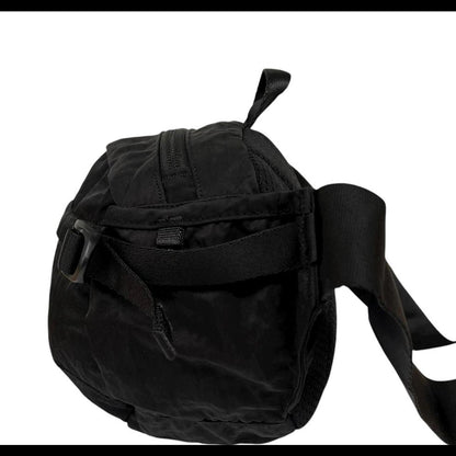 CP Company Black Nylon Lens Crossbody Bag