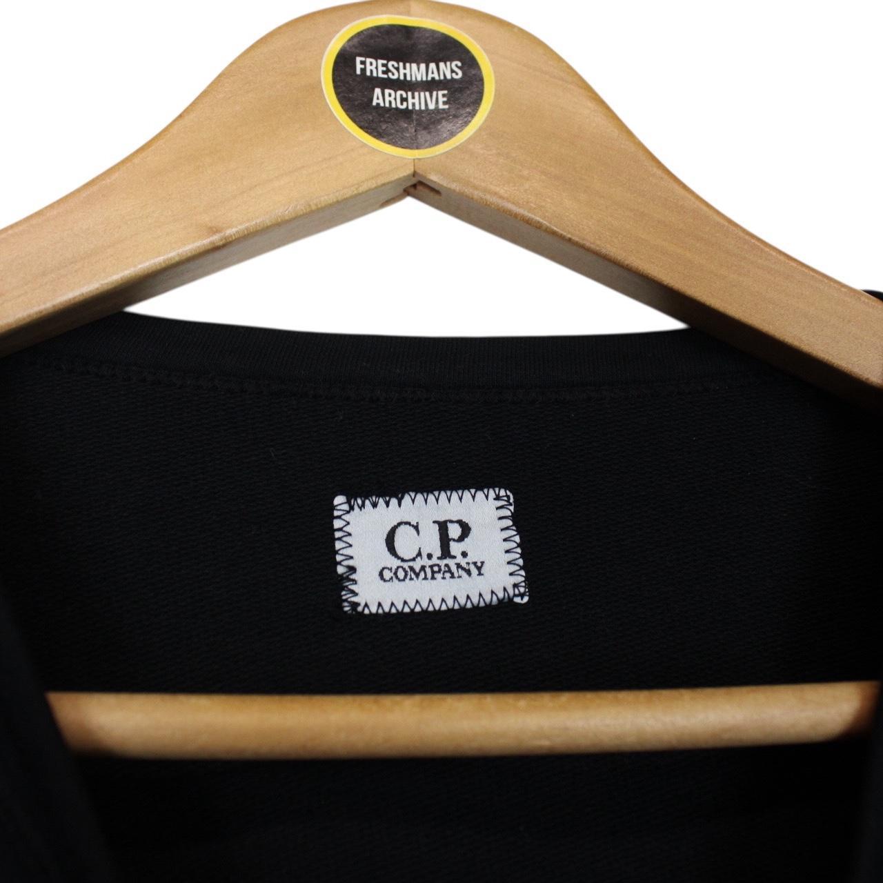 CP Company Black Goggle Lens Cotton Sweatshirt Jumper