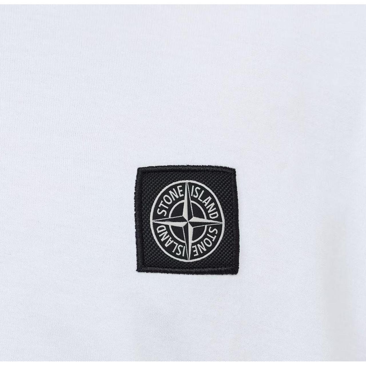 Stone Island SS26 White Short Sleeve 60/2 Compass T-Shirt