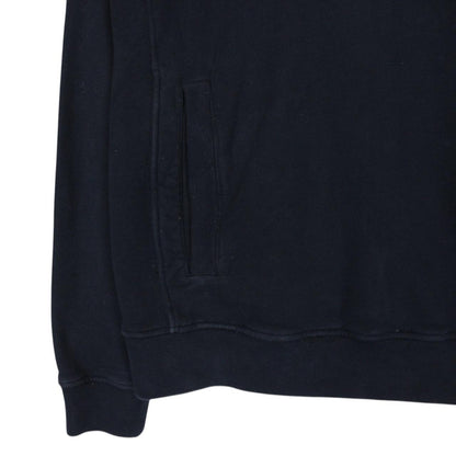 Stone Island AW 2024 Navy Blue Cotton Hoodie Jumper