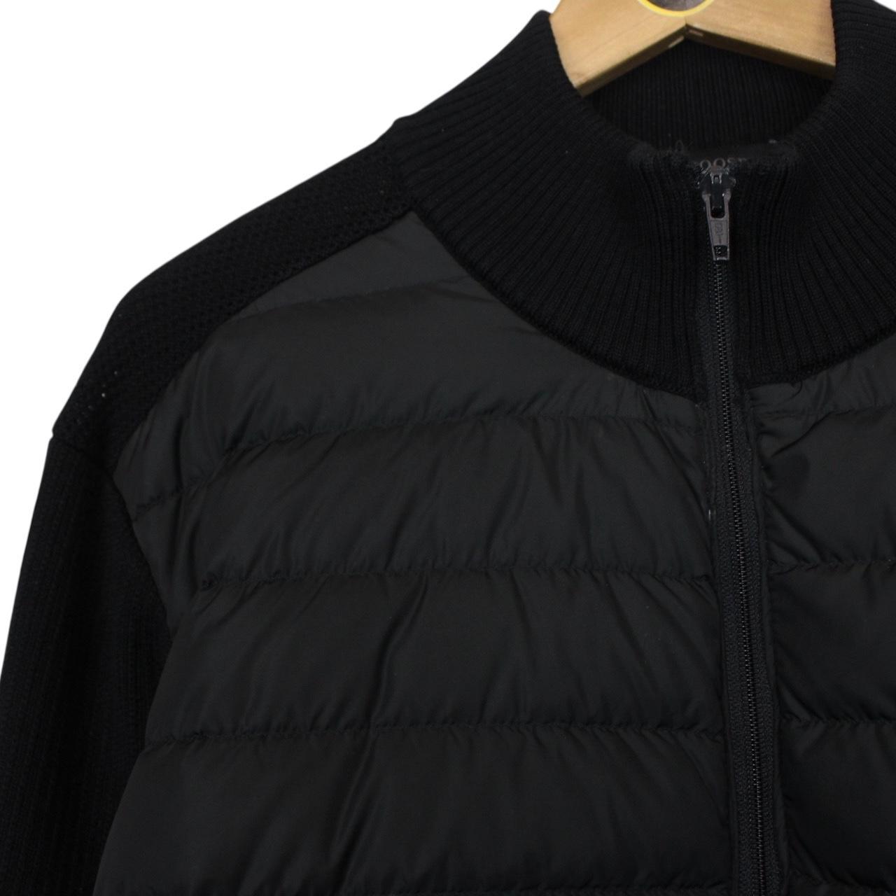 Canada Goose Black HyBridge Wool Knit Down Jacket
