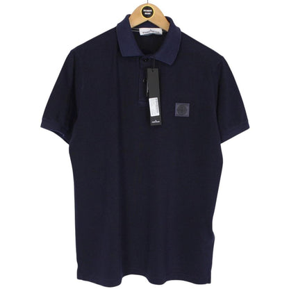 Stone Island SS 2018 Navy Blue Short Sleeve Compass Polo Shirt