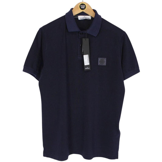 Stone Island SS 2018 Navy Blue Short Sleeve Compass Polo Shirt