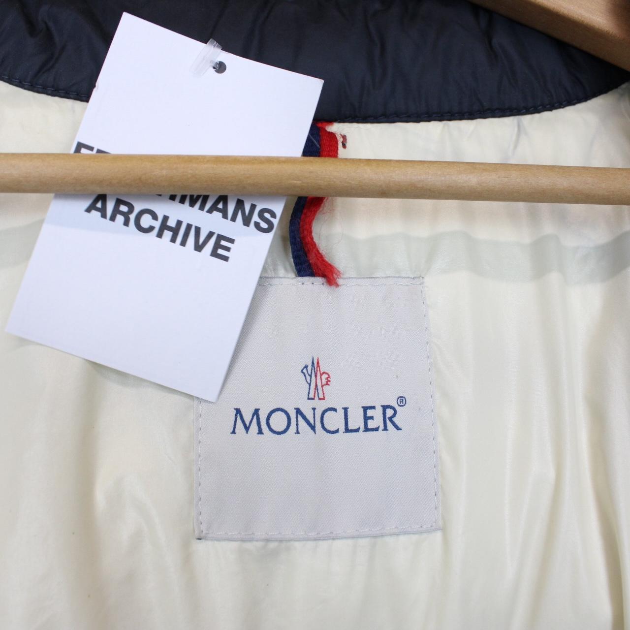 Moncler Chamonix Navy Blue Full Zip Down Jacket