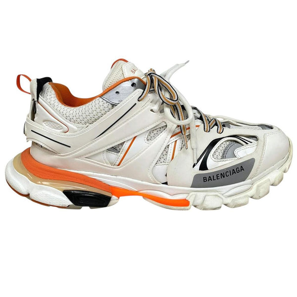 Balenciaga Track White and Orange Trainers