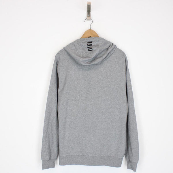Emporio Armani EA7 Grey and Black Logo Print Hoodie Jumper