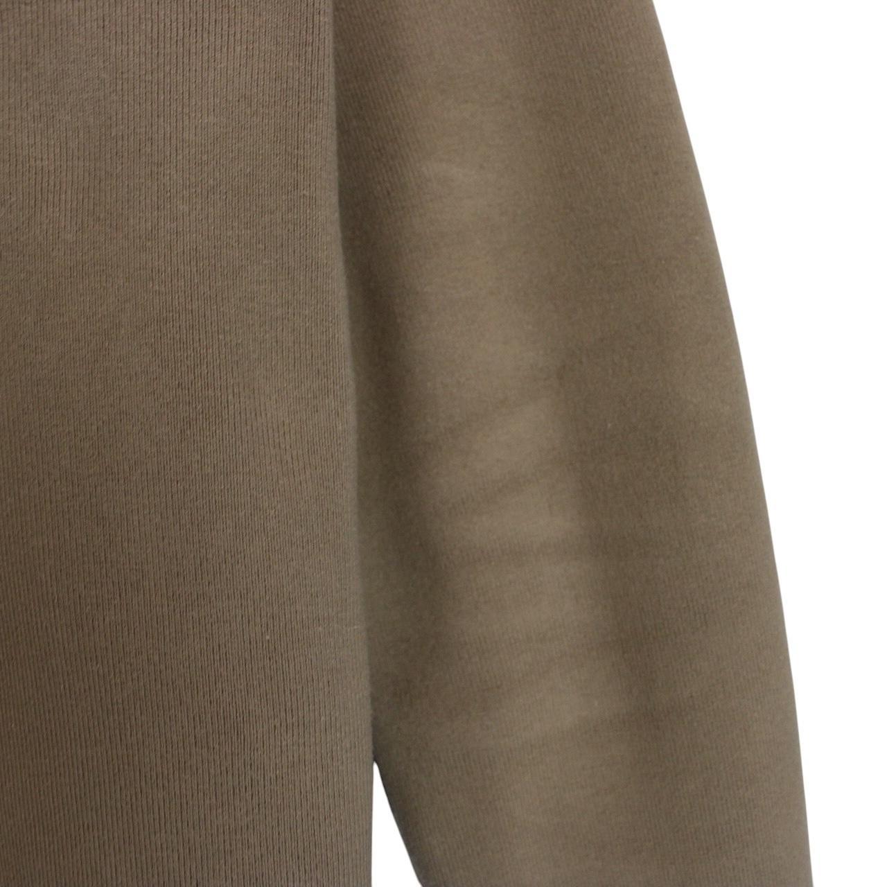 Prada Sport Tan Brown Full Zip Cotton Knit Hoodie