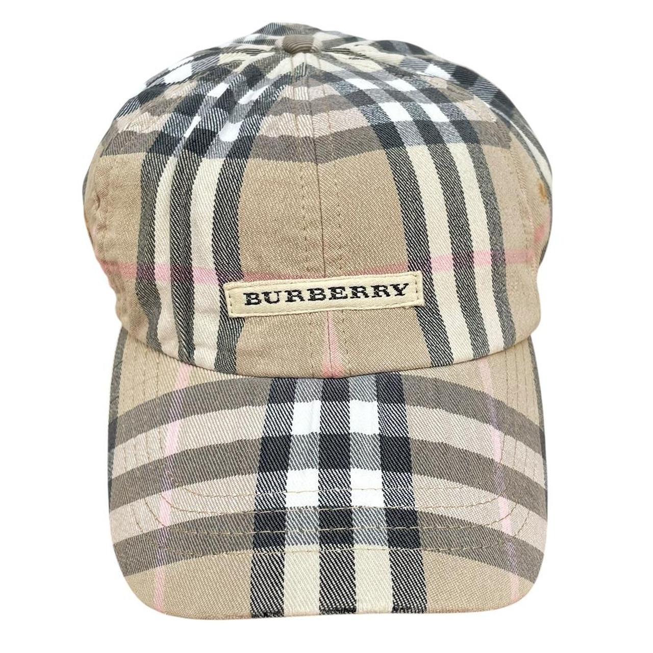 Vintage Burberry Beige Nova Check Baseball Cap
