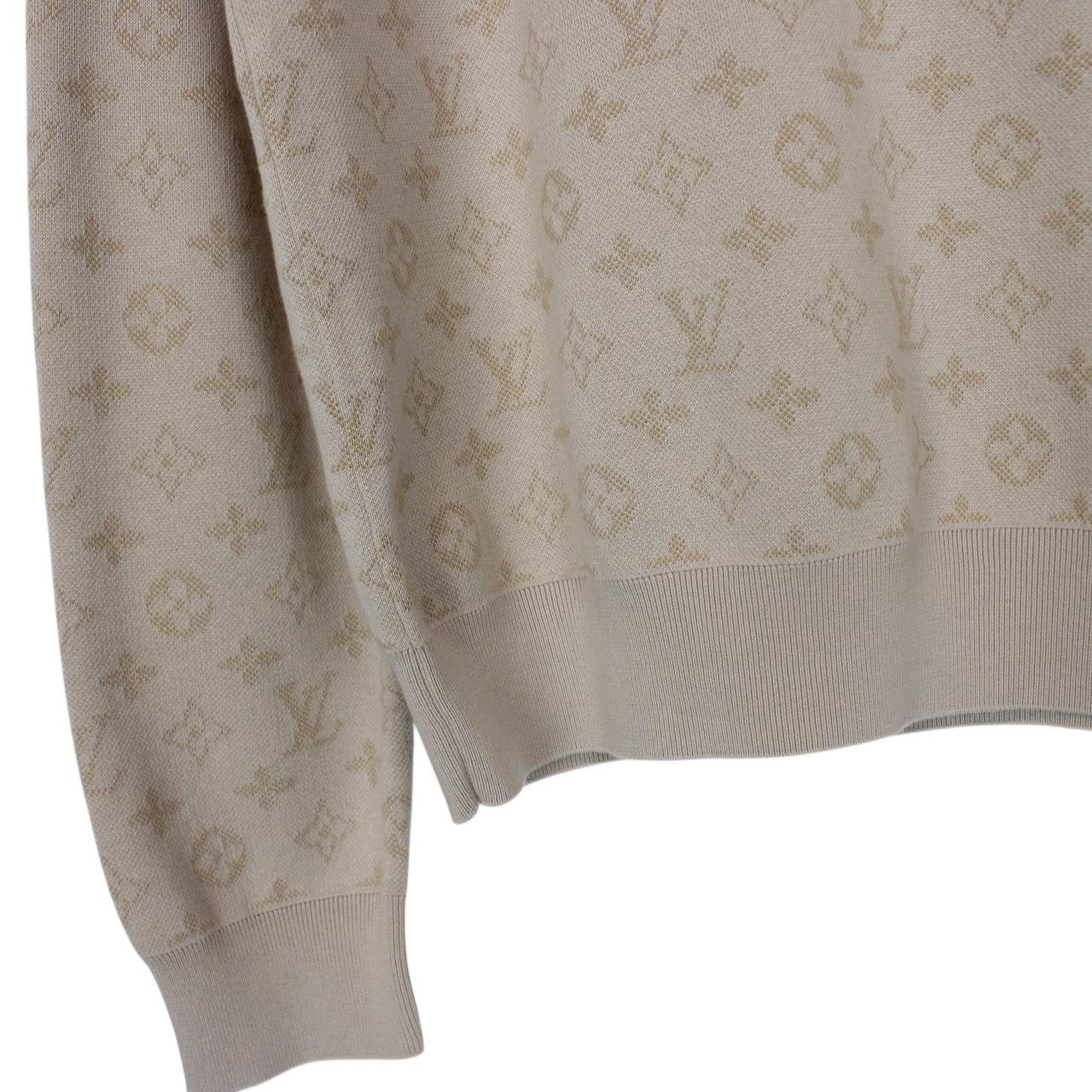 Louis Vuitton Beige LV Monogram Cotton Sweatshirt Jumper