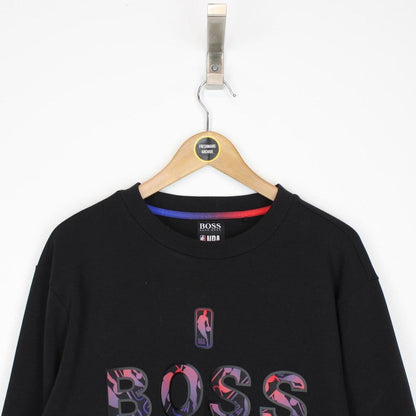 Hugo Boss x NBA Black Logo Print Sweatshirt Jumper