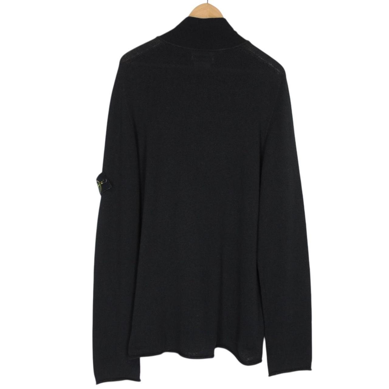 Vintage Stone Island SS 2007 Black Cotton Knit Sweatshirt Jumper