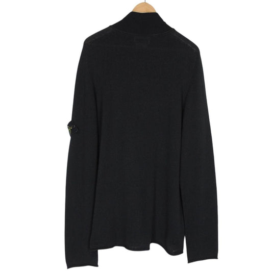 Vintage Stone Island SS 2007 Black Cotton Knit Sweatshirt Jumper
