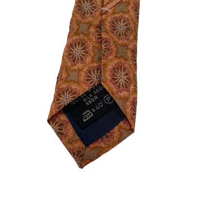 Ermenegildo Zegna Orange Silk Tie