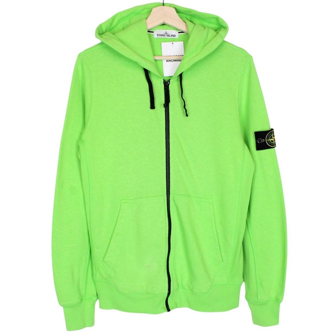 Stone Island SS 2016 Green Cotton Full Zip Hoodie Jumper