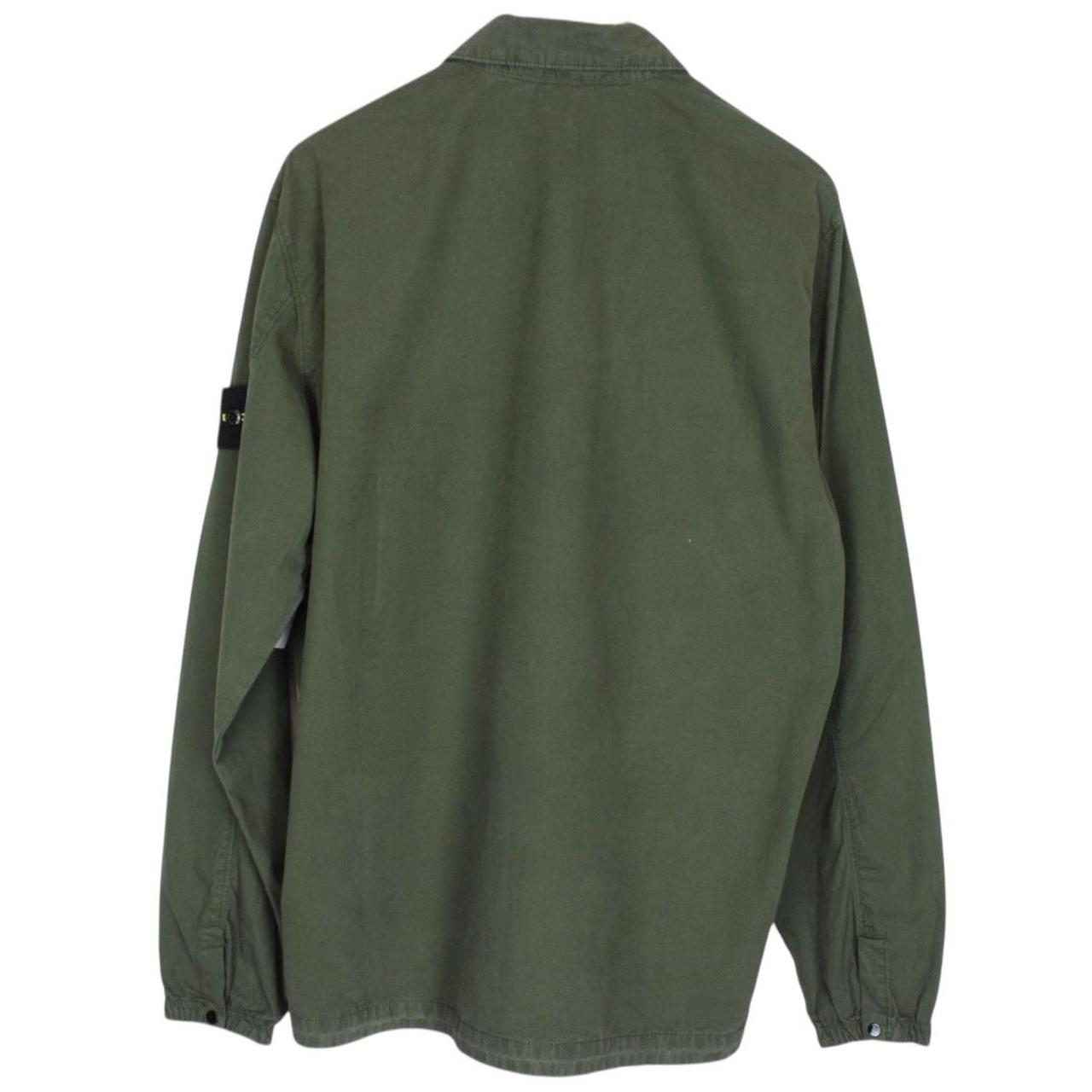 Stone Island AW 2020 Green Full Zip Cotton Overshirt Jacket