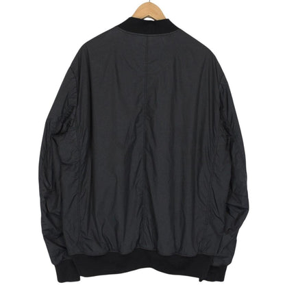 Stone Island AW 2016 Black Garment Dyed Crinkle Reps NY Bomber Jacket