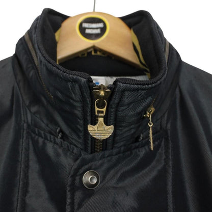 Vintage 90s Adidas Black Nylon Windbreaker Jacket
