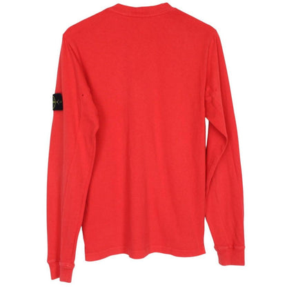 Stone Island SS 2016 Red Long Sleeve Cotton T-Shirt
