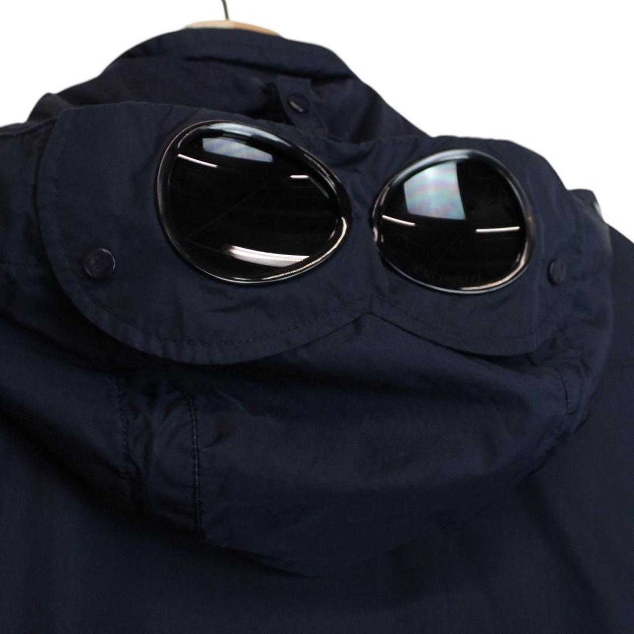 CP Company Navy Blue Micro-M Full Zip Goggle Jacket