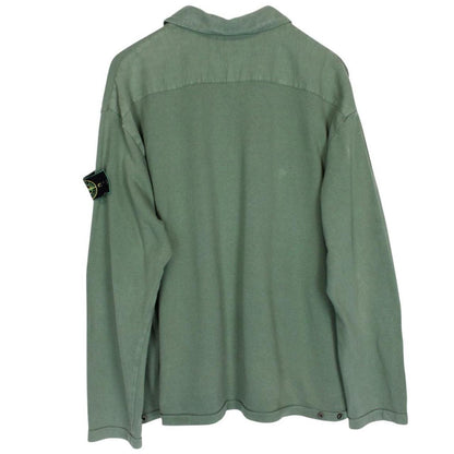 Stone Island SS 1995 Green Full Zip Cotton Sweatshirt