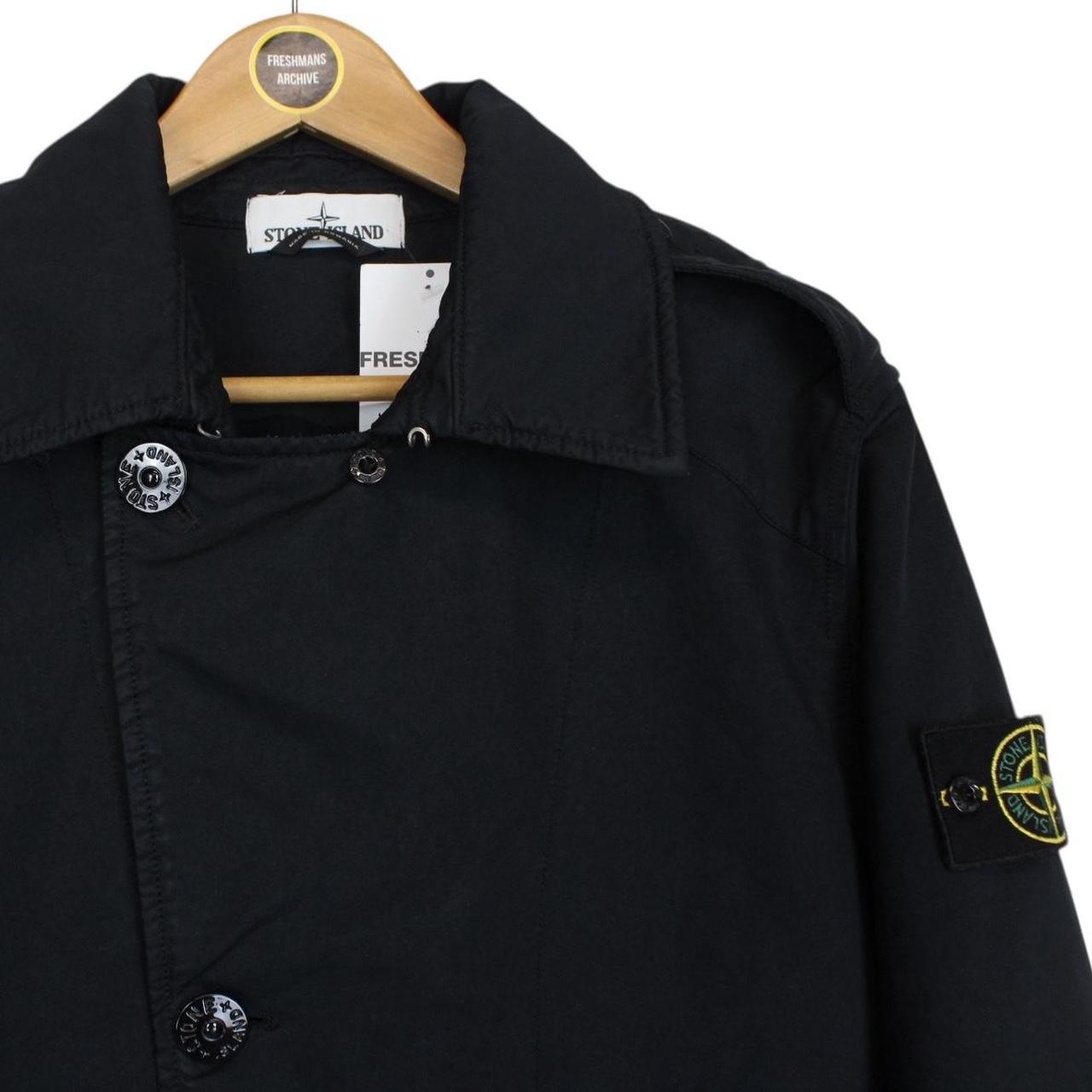 Stone Island AW 2016 Navy Blue David-TC Button Up Coat