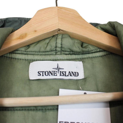Stone Island AW 2020 Green Garment Dyed Crinkle Reps NY Primaloft Jacket