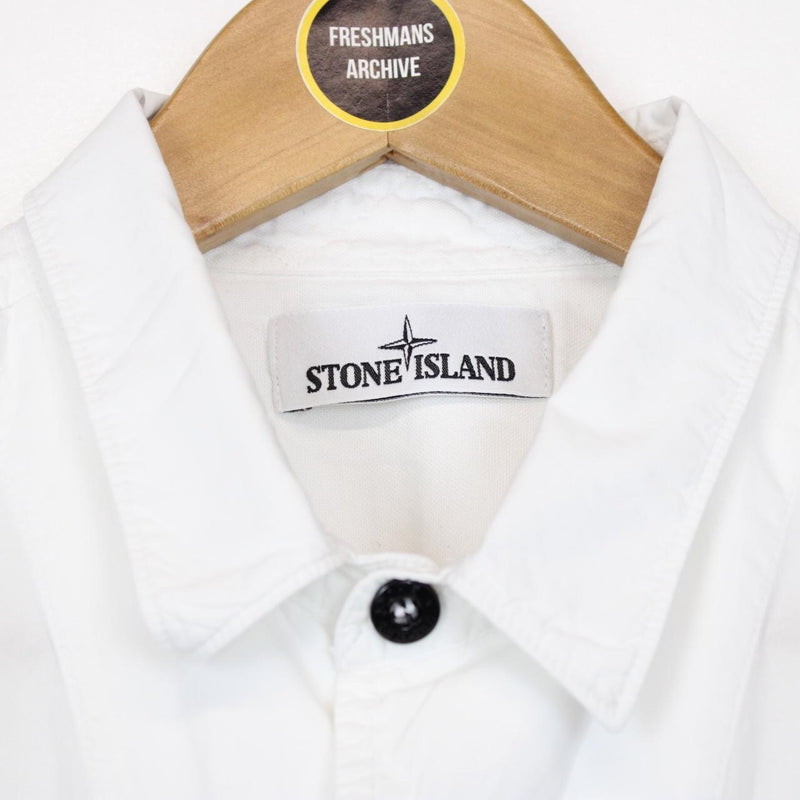 Stone Island SS 2015 White Short Sleeve Cotton Shirt