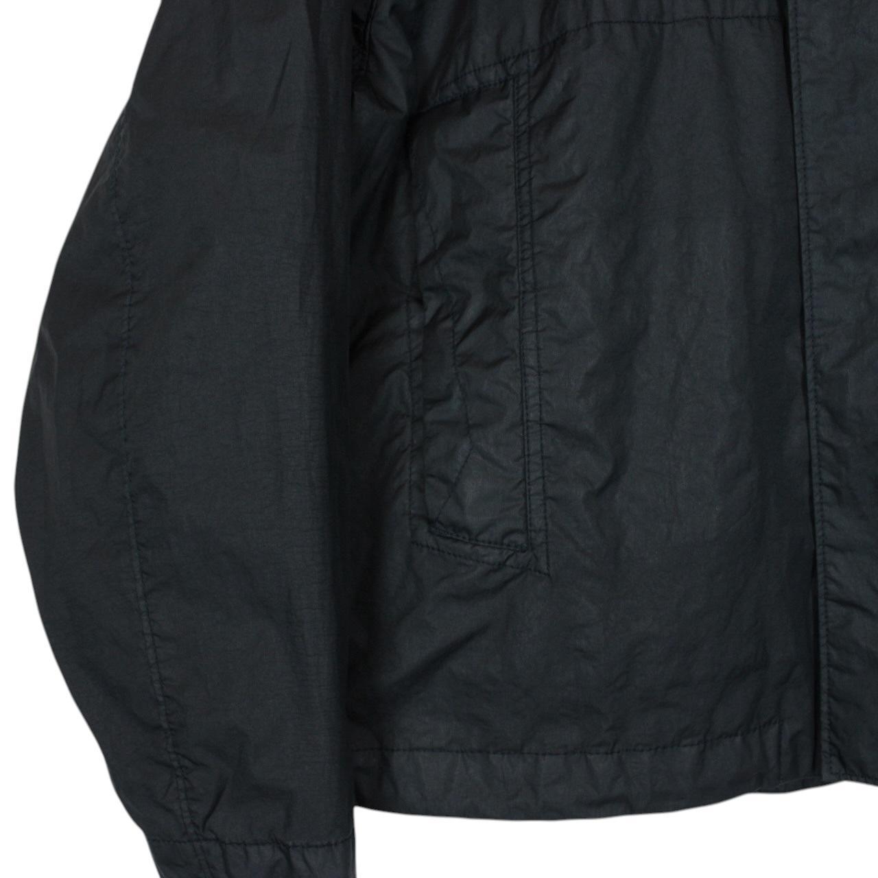 Stone Island SS 2023 Navy Blue Membrana 3L TC Full Zip Hooded Jacket