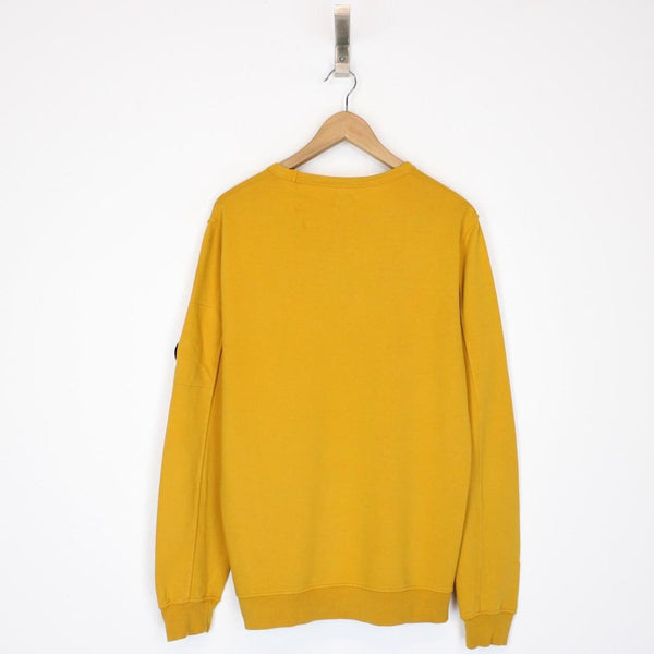 CP Company Yellow Goggle Lens Cotton Sweatshirt Jumper