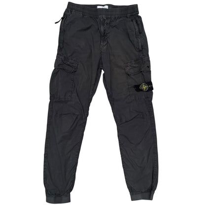 Stone Island SS 2021 Black RE-T Fit Cargo Trousers