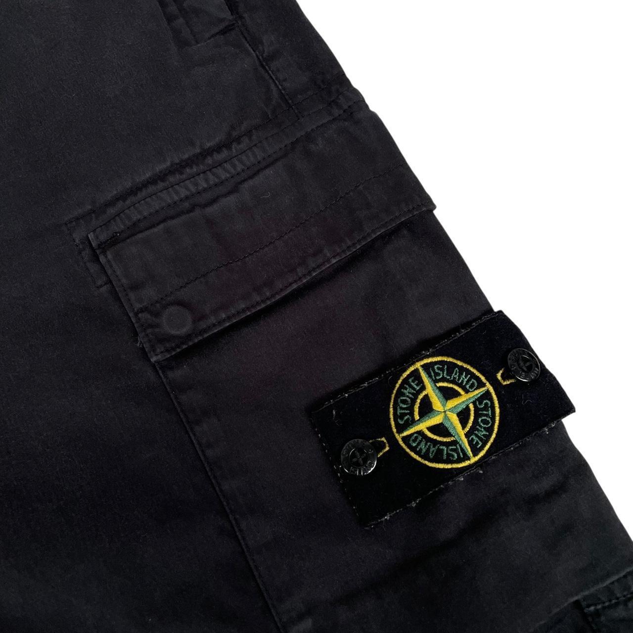 Stone Island AW 2023 Black RE-T Fit Cargo Trousers