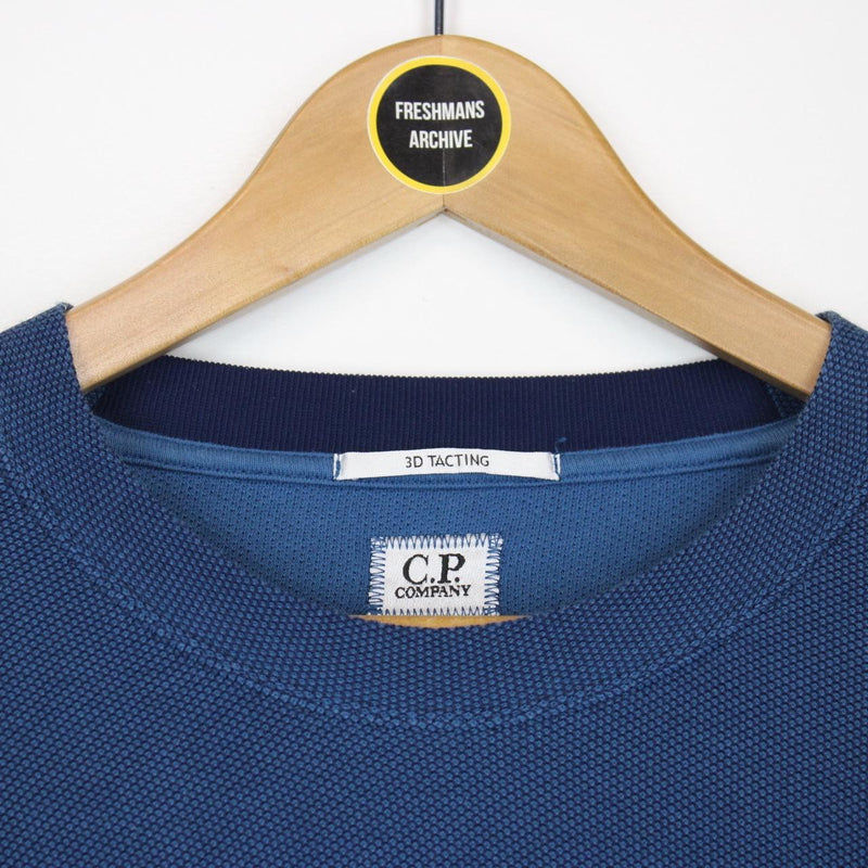 CP Company Blue 3D Tacting Goggle Sweatshirt Jumper