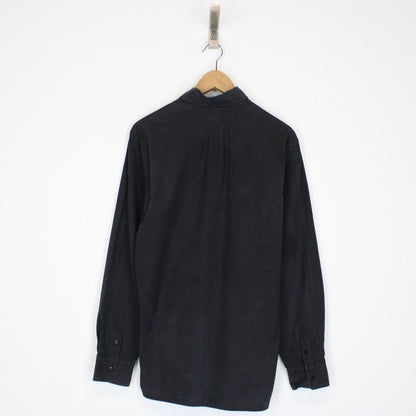 Vintage Stone Island AW 2003 Black Long Sleeve Cotton Logo Shirt