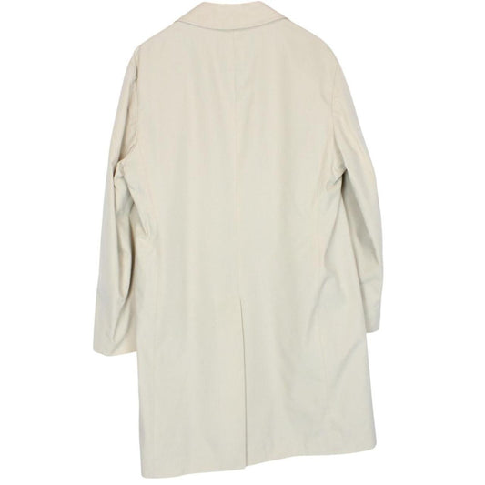 Vintage 90s Burberry Cream Single Breasted Trench Coat