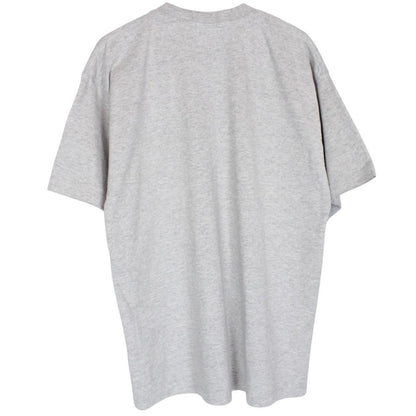 Nike grey short sleeve cotton t-shirt with pocket and vintage logo detail.