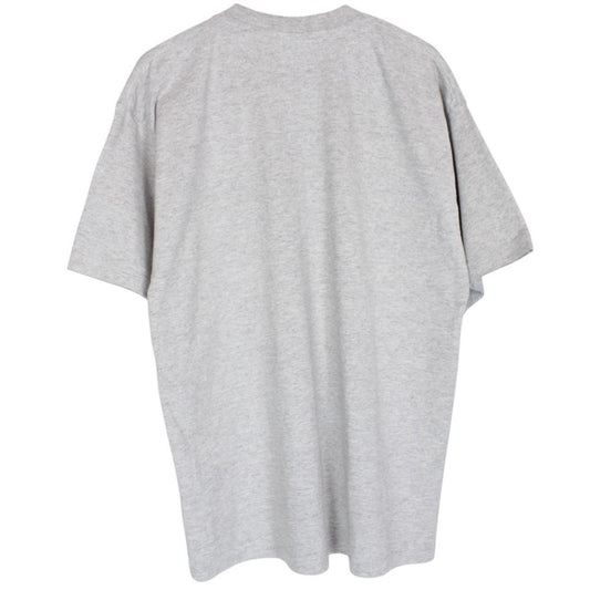 Nike grey short sleeve cotton t-shirt with pocket and vintage logo detail.