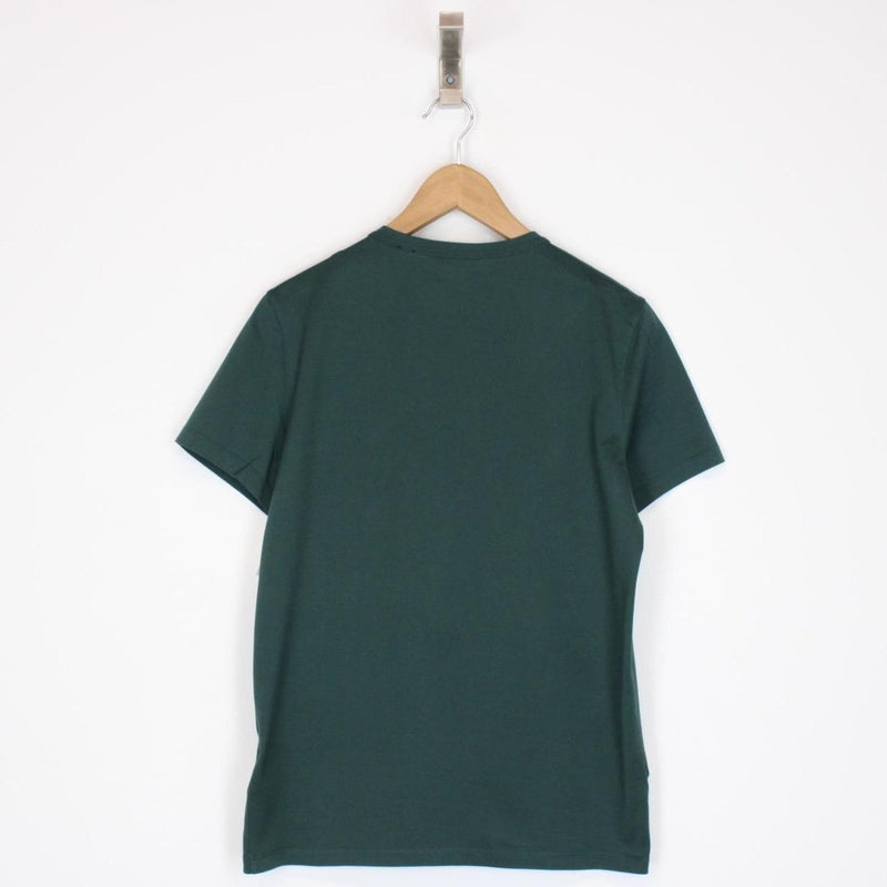 Moncler Maglia Green Embroidered Logo Short Sleeve T-Shirt
