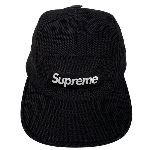 Supreme Black Washed Chino Twill 5 Panel Camp Baseball Cap
