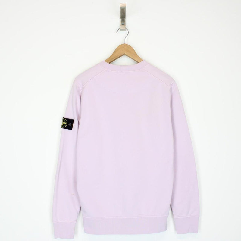 Stone Island SS 2022 Lilac Purple Cotton Sweatshirt Jumper
