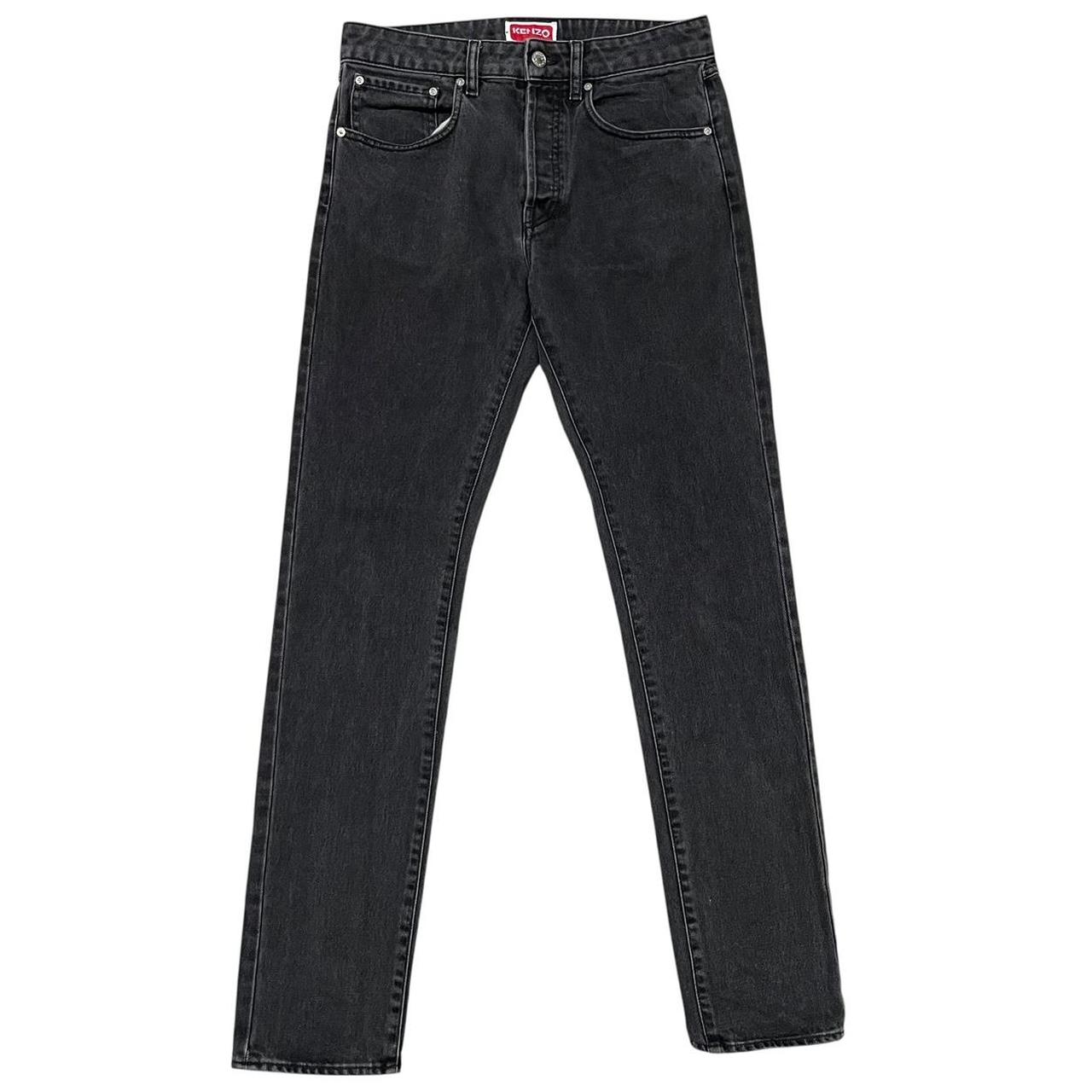 Kenzo Bara Dark Grey Slim Fit Denim Jeans