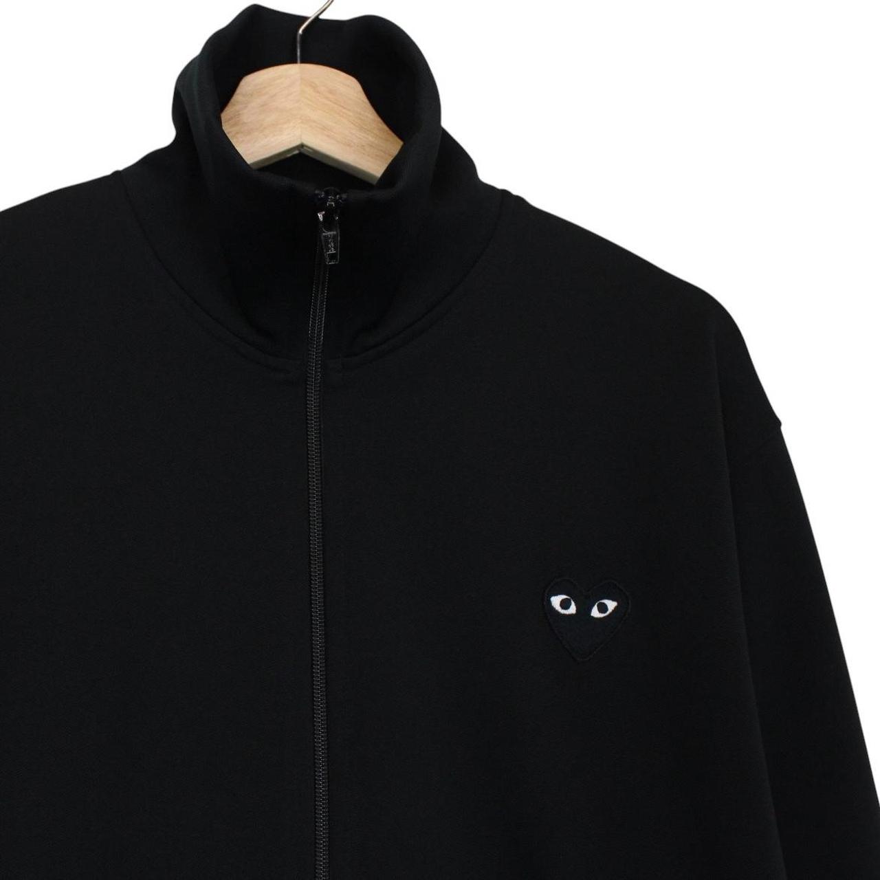 Comme des Garcons PLAY Black Heart Print Full Zip Track Jacket