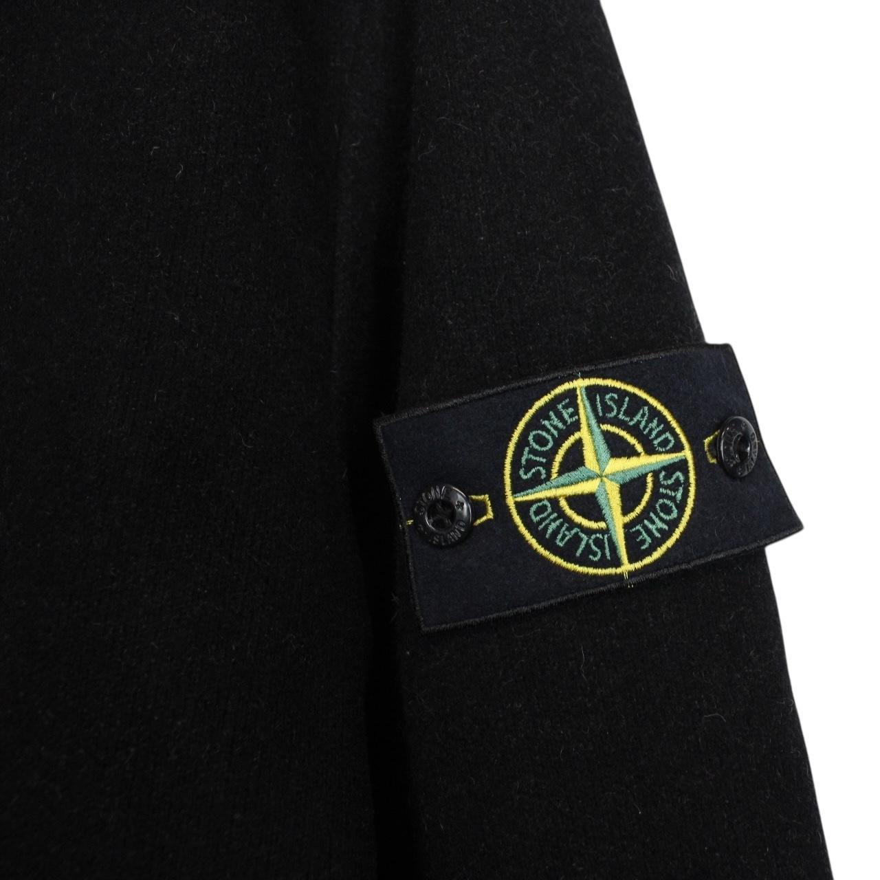 Vintage Stone Island AW 2002 Black Heavyweight Wool Pea Coat