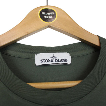 Stone Island Green Long Sleeve Compass T-Shirt