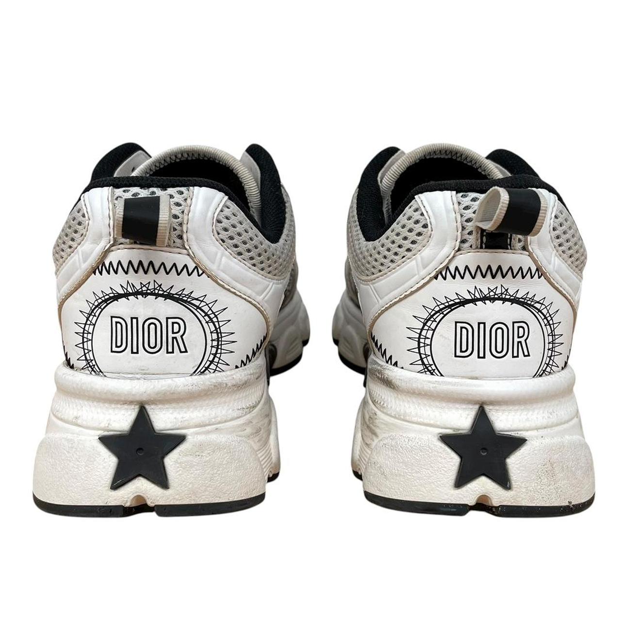 Dior Chromo White and Grey Mesh Trainers