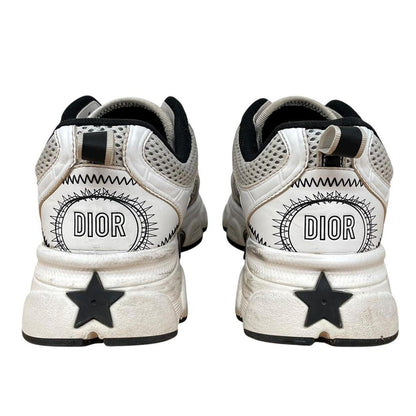 Dior Chromo White and Grey Mesh Trainers
