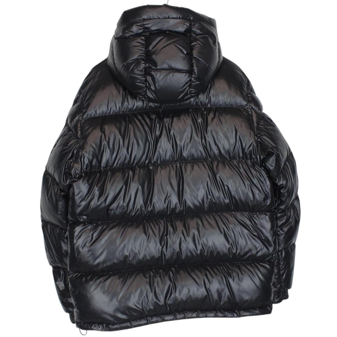 Moncler Ecrins Black Full Zip Hooded Down Jacket