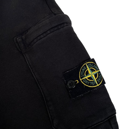 Stone Island Black Cotton Tracksuit Bottoms / Joggers